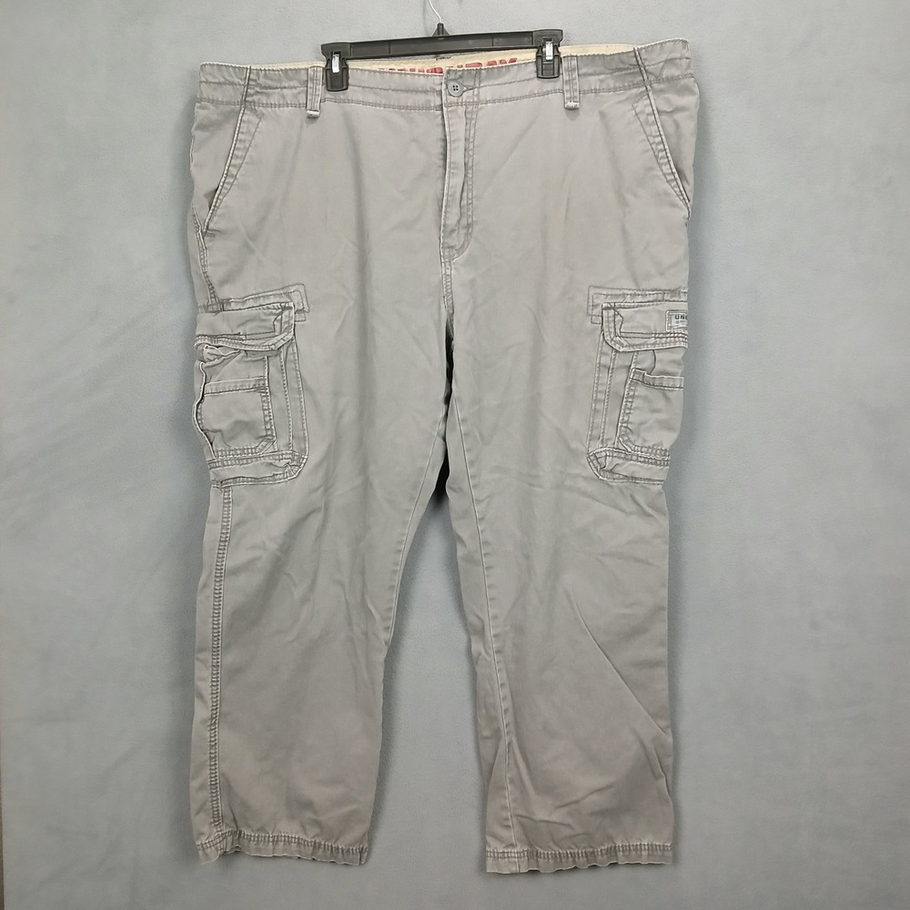 Unionbay Survivor Iv Cargo Pants Mens 48x30 Gray Cotton Relaxed Fit Pockets